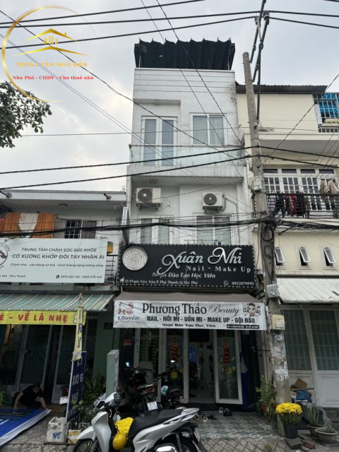 MẶT TIỀN KINH DOANH NGUYỄN SƠN TÂN PHÚ – KHU HỌ LÊ – 4X6 NỞ HẬU – 4 TẦNG BTCT – ĐANG CHO THUÊ 15TR/THÁNG – GIÁ 5.5 TỶ